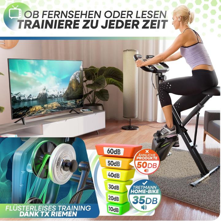 Produktbild Tretmann Klappbares Hometrainer Fahrrad