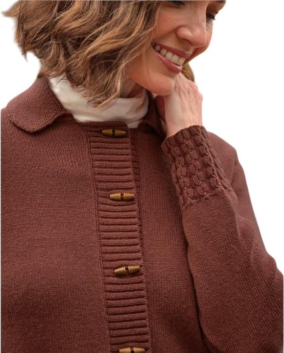Produktbild Woolovers Strickjacke Knebel aus Holz (M)