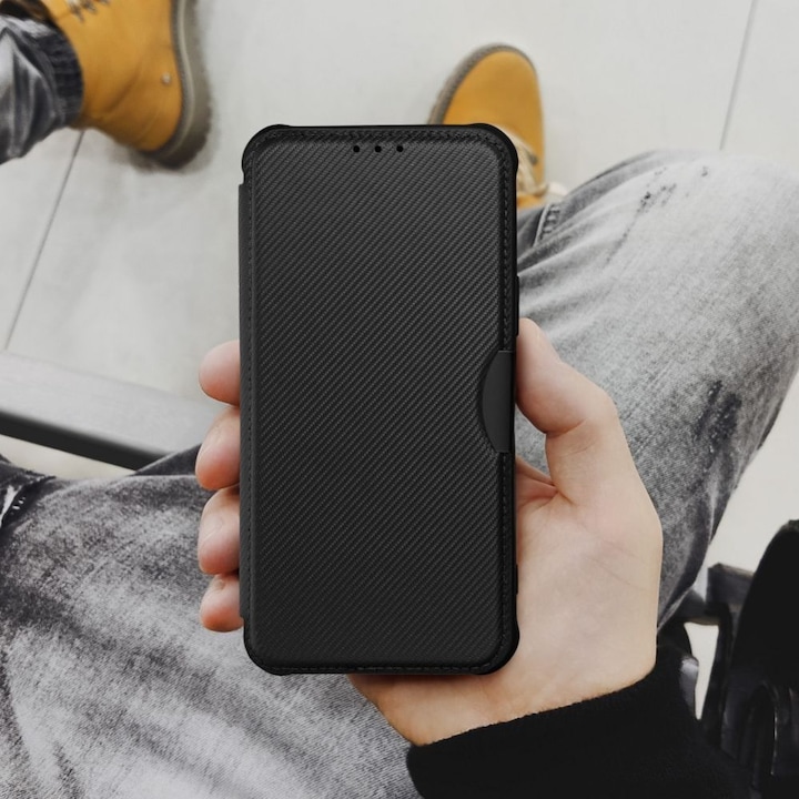 Produktbild OEM Buchtasche RAZOR Book für SAMSUNG A14 4G / A14 5G schwarz (Samsung Galaxy A14, Samsung Galaxy A14 5G)