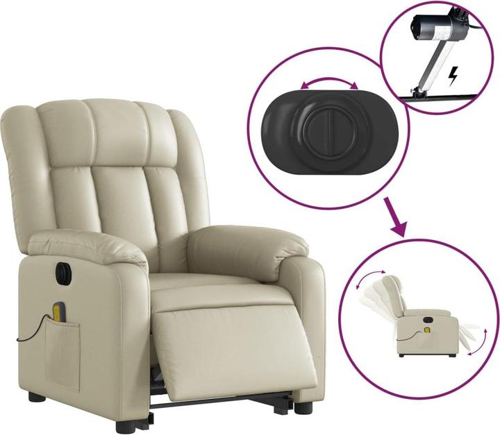 Produktbild vidaXL Massagesessel mit Aufstehhilfe