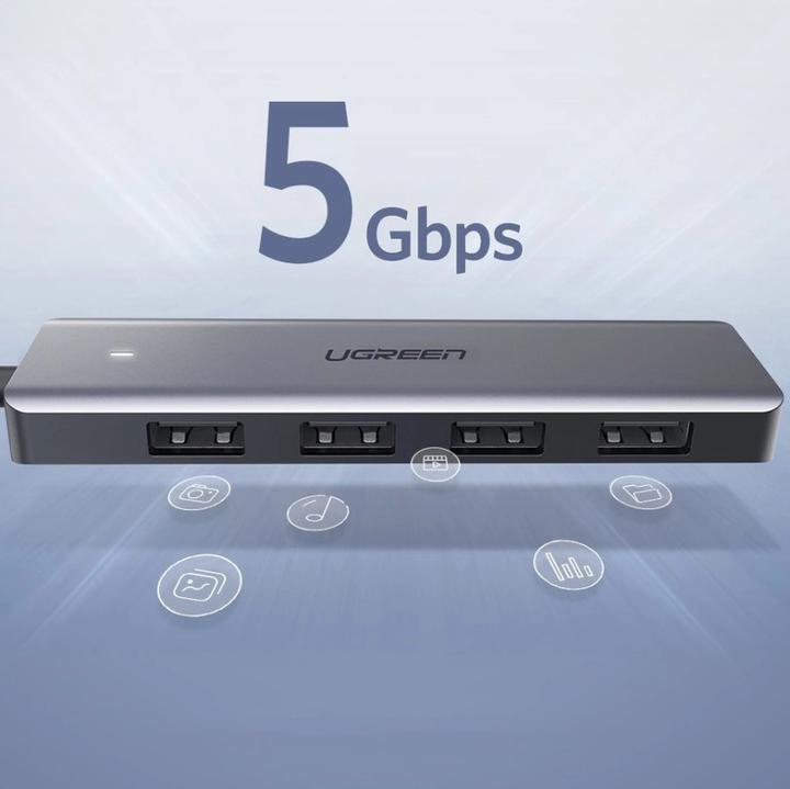 Produktbild Ugreen USB 3.0 Hub 4-Port 50985 (USB-A, 4 Ports)