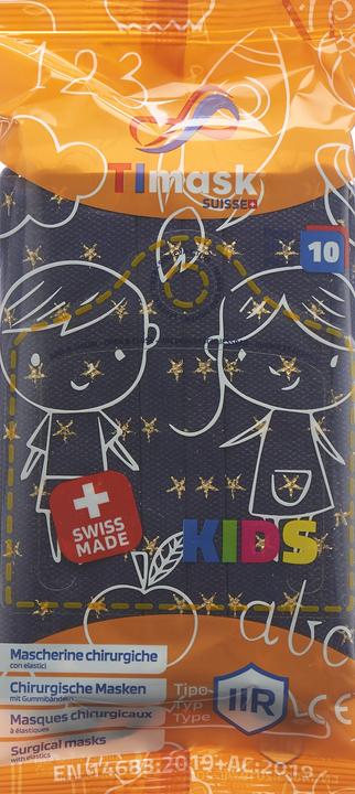 Actual product image Timask Disposable medical mask Kids (Type IIR, 10 x)