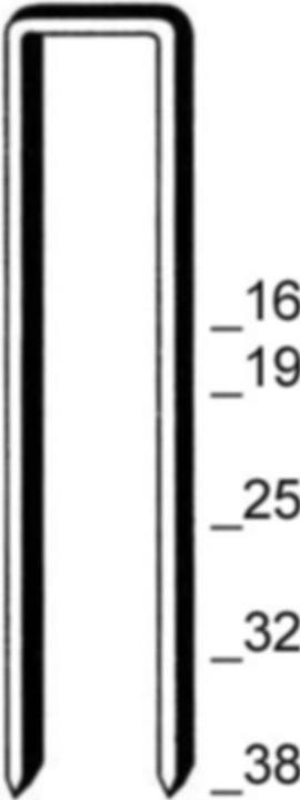 Image du produit Prebena Agrafes zinguées résinées 38 mm