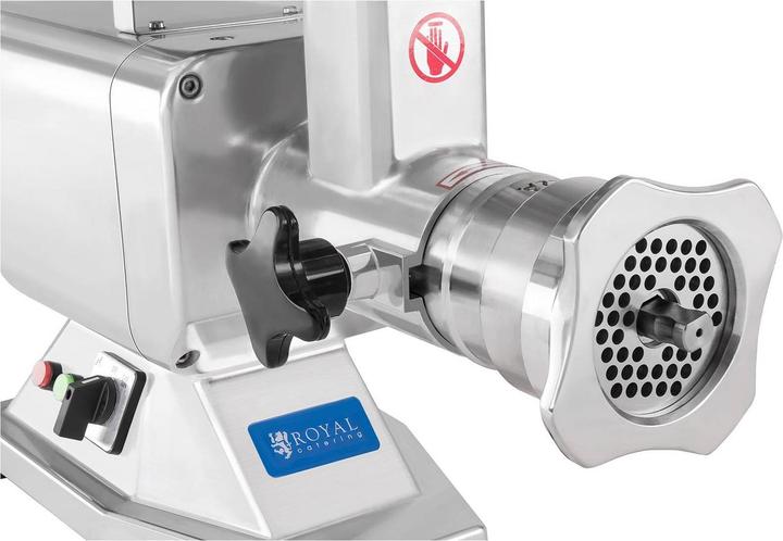 Produktbild Royal Catering Fleischwolf Ladenwolf Elektrischer Wolf Edelstahl 2 Messer 1100 W 220 kg