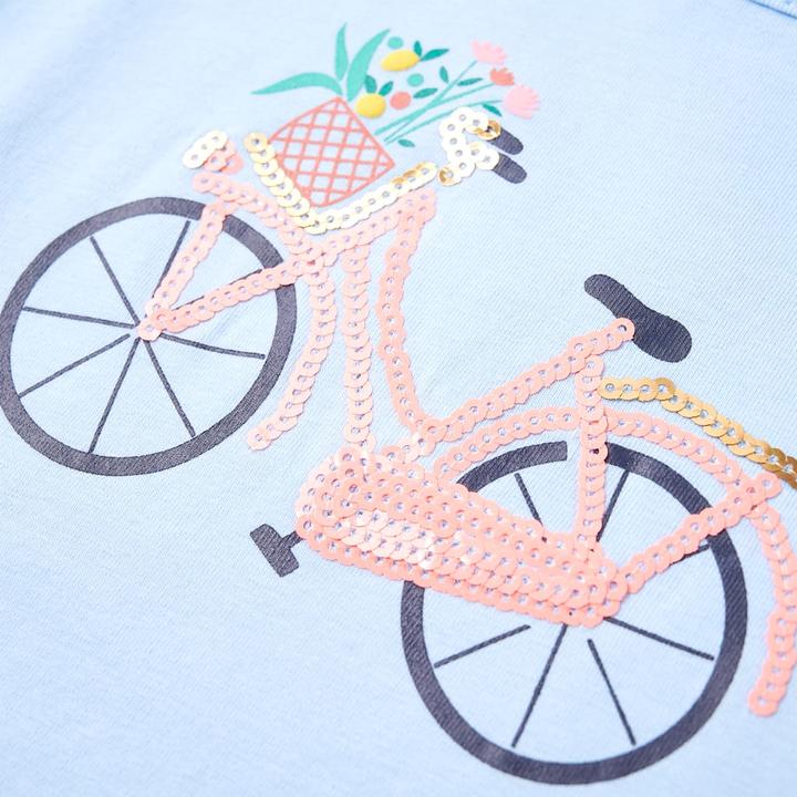 Immagine prodotto VidaXL T-shirt per bambini azzurro 104,Materiale: 95 % cotone. 5 (104)