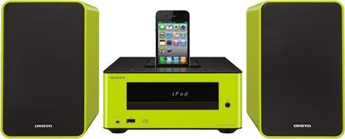 Onkyo CS-245 "Colibrino", CD-Mini-System, Ipod Dock, Grün