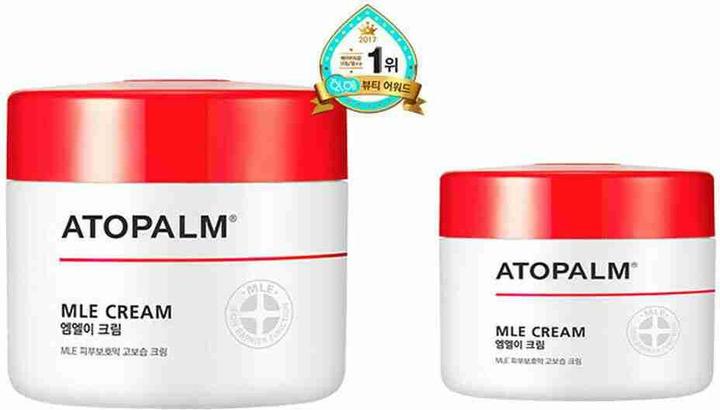 Actual product image Atopalm MLE Cream 65ml for Sensitive Skin 48 Hrs Long Hydration Strengthening Skin Barrier Redness Eczema Ce (Suntan cream, 65 ml)