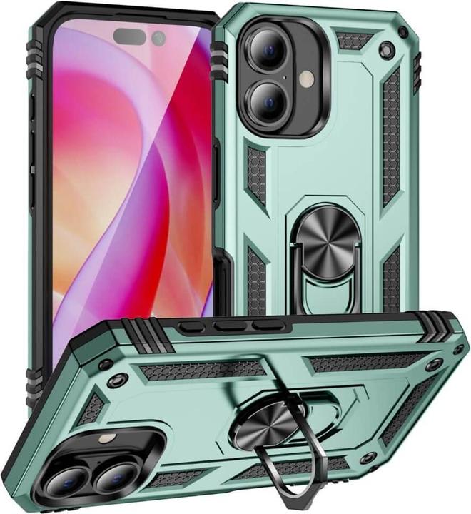 Immagine prodotto Cover-Discount iPhone 16 - Robusta cover posteriore con kickstand (Apple iPhone 16)