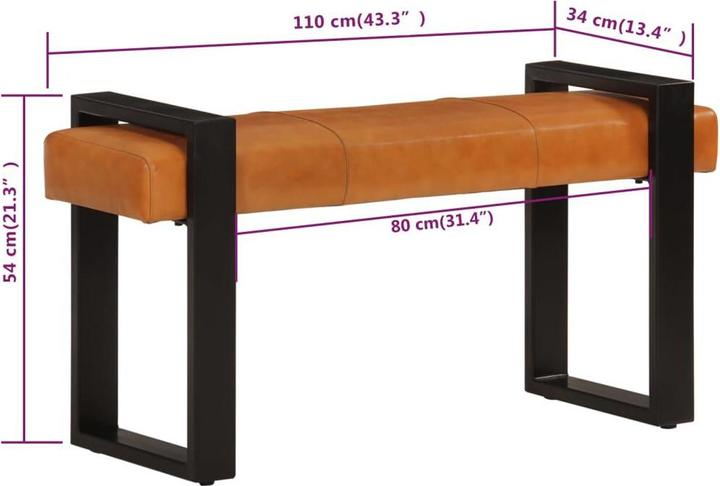 Produktbild vidaXL Sitzbank (110 cm)