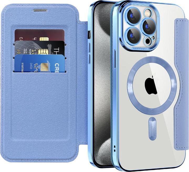 Produktbild Techsuit - SmartMag Book Case - iPhone 15 Pro Max - Light Blue (Apple iPhone 15 Pro Max)