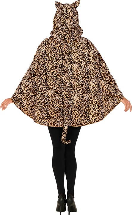 Produktbild Widmann LEOPARD (Poncho mit Kapuze), One Size Fits Most Adult (One Size)
