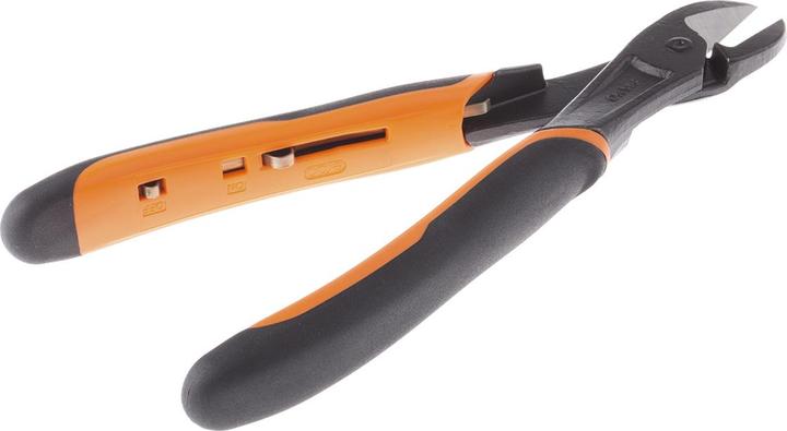 Actual product image Bahco ERGO high-performance diagonal cutters with self-opening two-component handle, phosphatised, 200 m (200 mm)