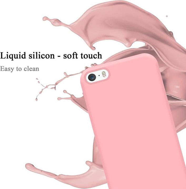 Actual product image Cadorabo TPU Liquid Silicone Case Cover (Apple iPhone 5)