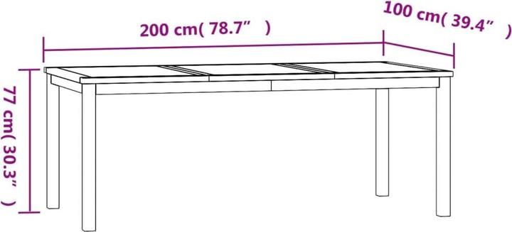 Produktbild vidaXL Garten Essgruppe