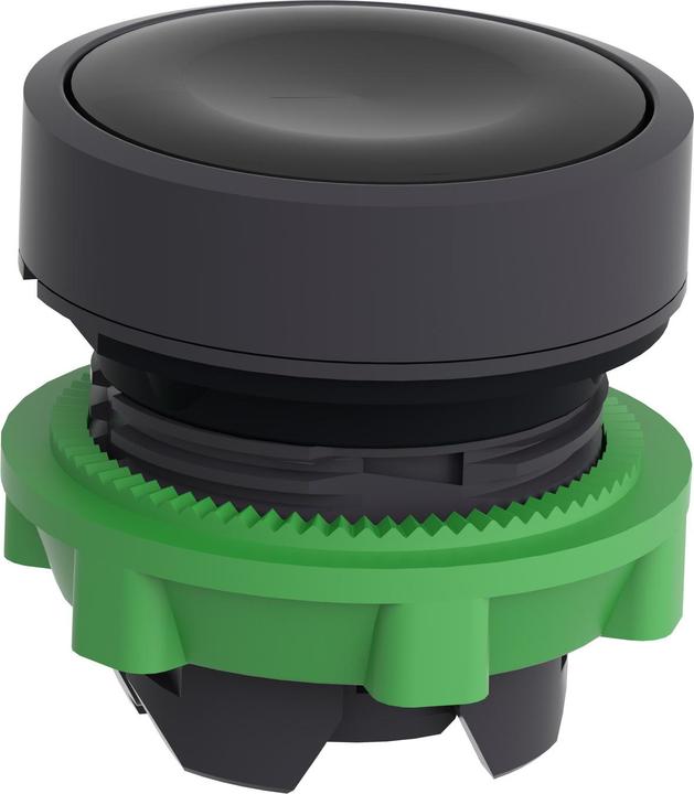 Immagine prodotto Schneider Electric Drucktaster, Frontelement, Harmony XB5, Kunststoff, 22mm, schwarz, unbeschriftet, tastend, Sammelver