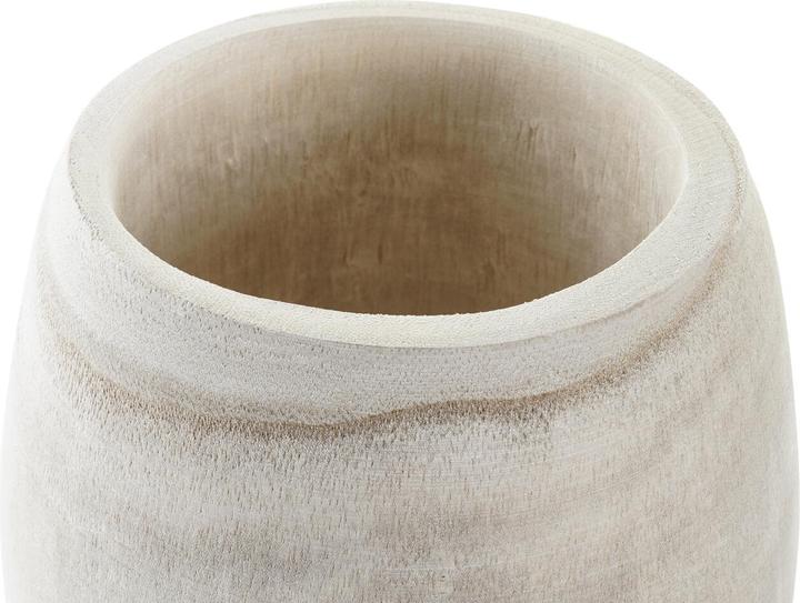 Actual product image DKD Home Decor Blumentopf Braun natürlich Paulonia-Holz Boho 16 x 16 x 18 cm (2 Stück) (16 cm)