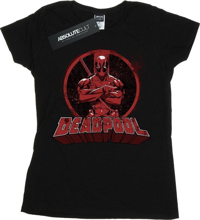 Immagine prodotto Deadpool Arms Crossed Maglietta Logo Donna (XL)