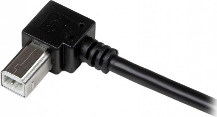 Produktbild StarTech 3m USB 2.0 A auf B Kabel rechts gewinkelt - St/St - USB Druckerkabel (3 m, USB 2.0)
