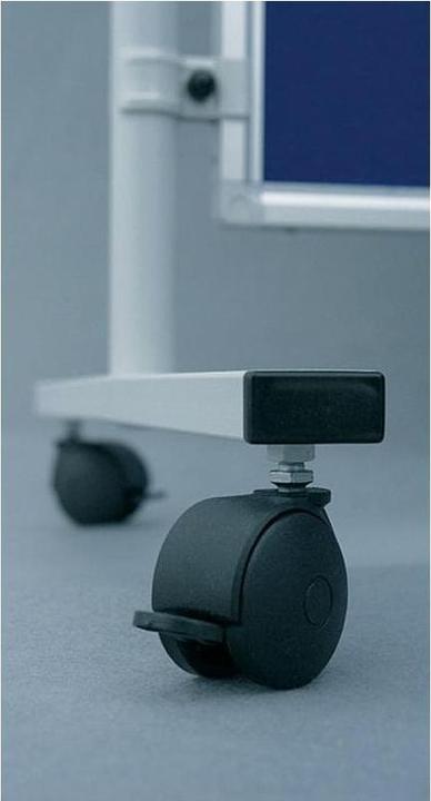 Produktbild Franken Rollenset für Stellwandsystem ECO, schwarz aus Kunststoff, feststellbar