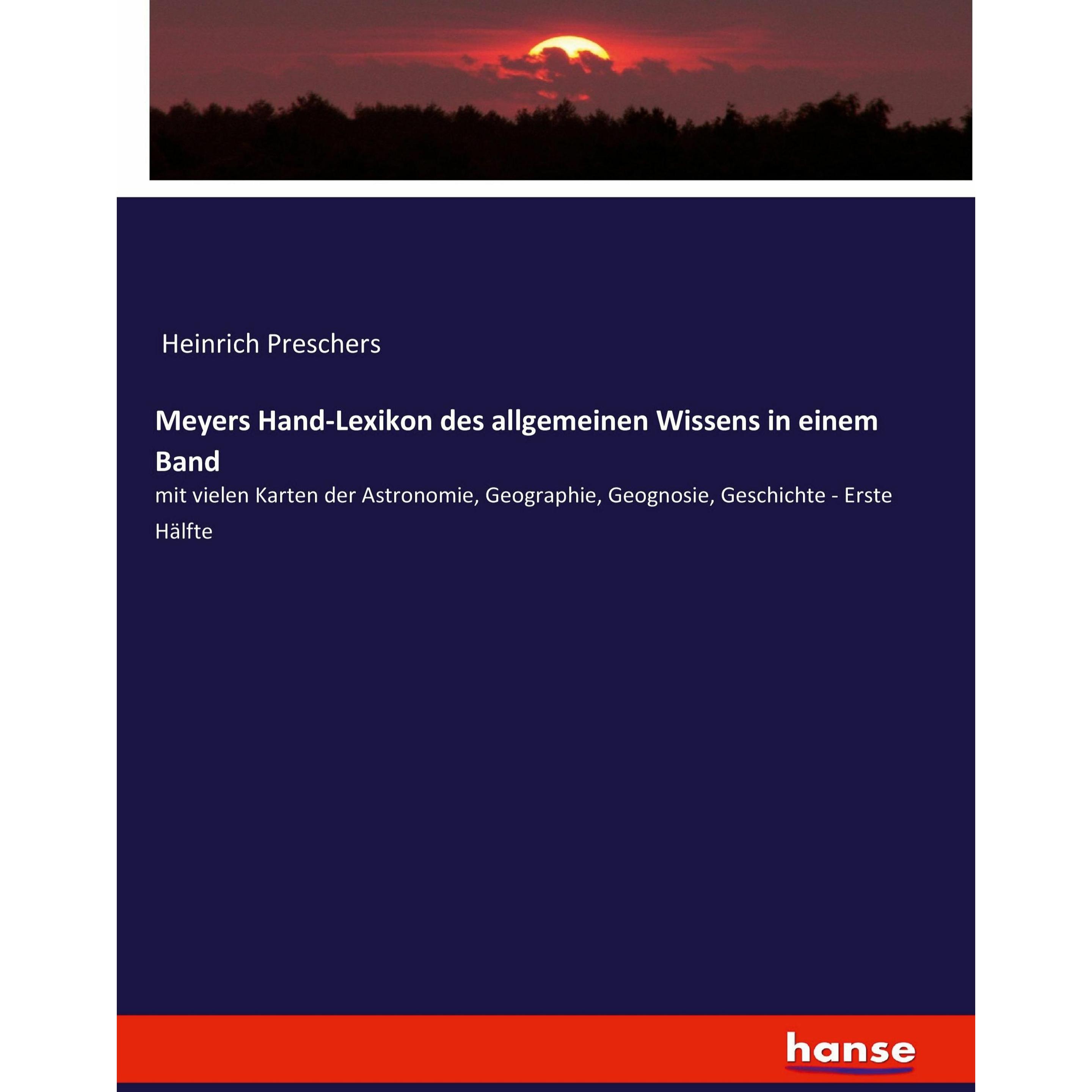 Meyers Hand-Lexikon des allgemeinen Wissens in einem Band, Fachbücher von Anonym