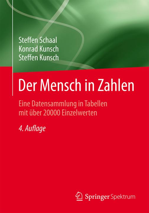 Produktbild Der Mensch in Zahlen (Deutsch, Konrad Kunsch, Steffen Kunsch, Steffen Schaal, 2015)