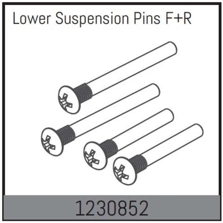 Actual product image Absima Lower Suspension Pin Set f/r