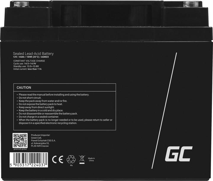 Produktbild GreenCell AGM Battery 12V 44Ah - Batterie - 44.000 mAh (12 V, 44 Ah)