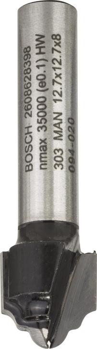 Produktbild Bosch Professional Zubehör Kantenformfräser H, 8 mm, R1 2,4 mm, D 12,7 mm, L 12,4 mm, G 46 mm