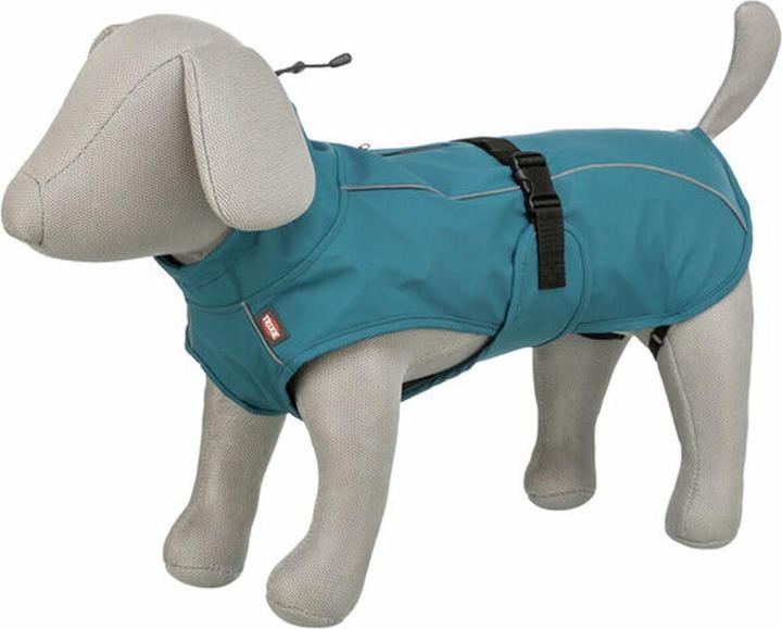 Actual product image Trixie Vimy raincoat, M: 50 cm, petrol (M, Dog coat)