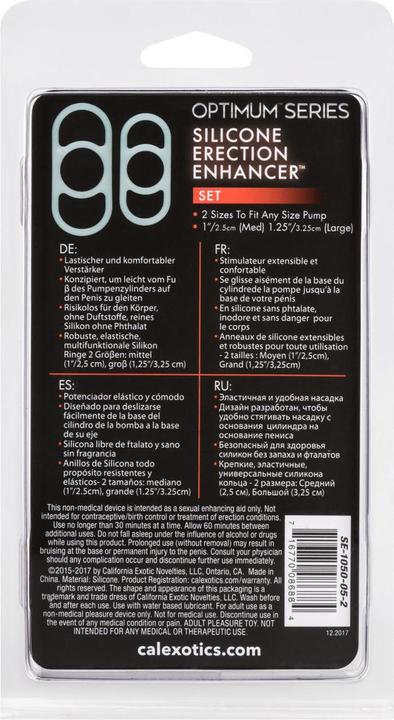 Actual product image CalExotics Silicone Erection Enhancer Set (2.50 cm)