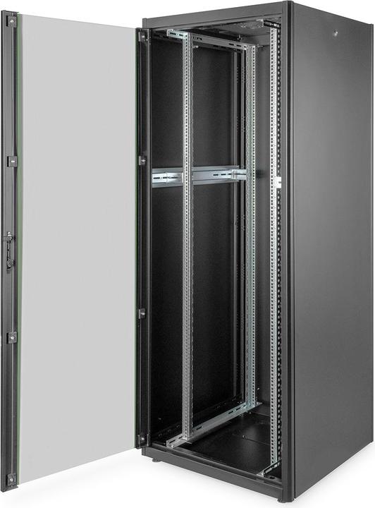 Digitus Netzwerkschrank Basic 48,3cm 19Zoll 42HE schwarz 8/8 H2035mmxB800mmxT800mm mit Glastuer ohne Mont... (42 HE, 19 Zoll Rack)