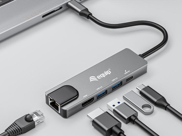 Produktbild equip USB-C Hub (USB-C, 5 Ports)