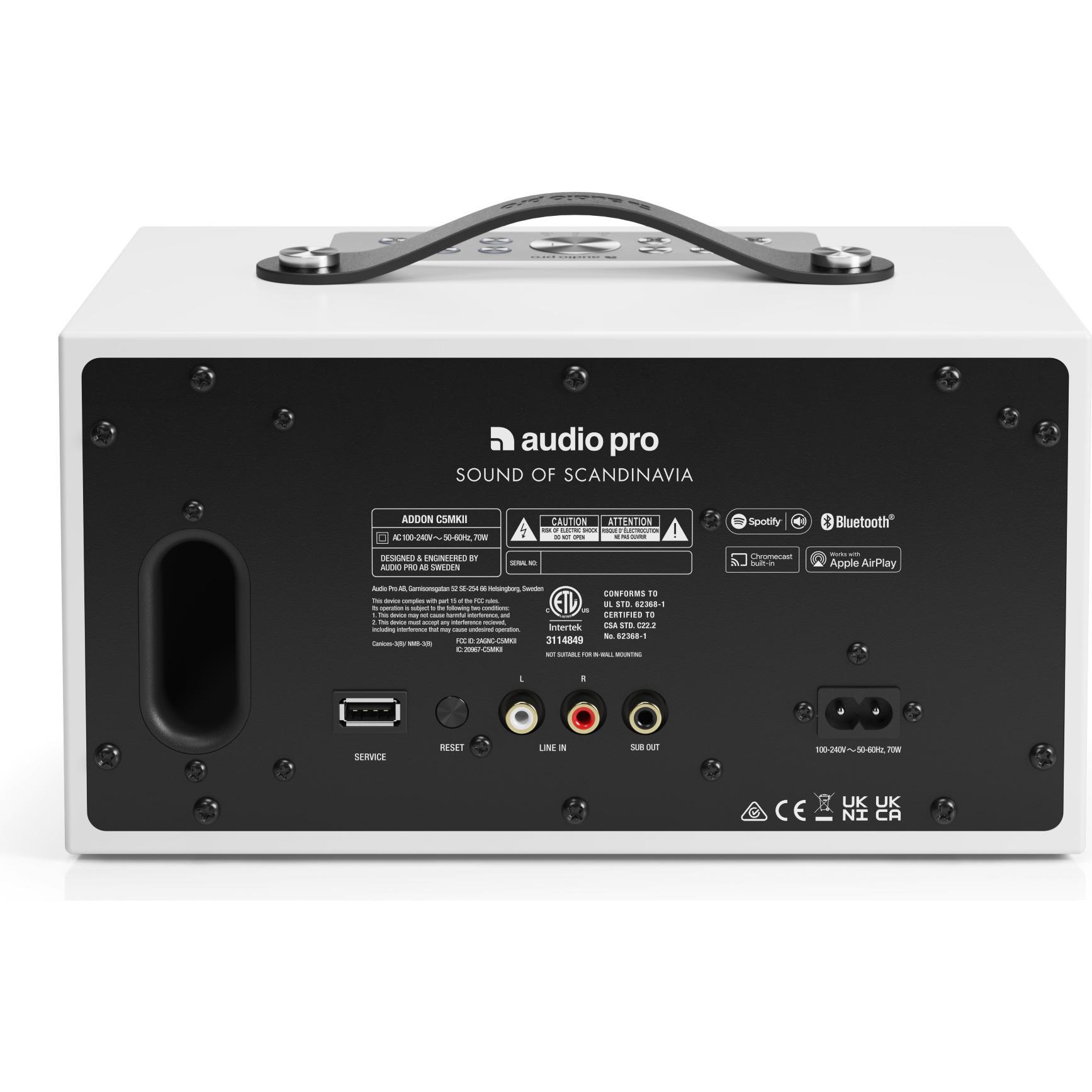 Thumbnail - Audio Pro C5 MKII (Radio Frequency (RF)), Multiroom System, Weiss