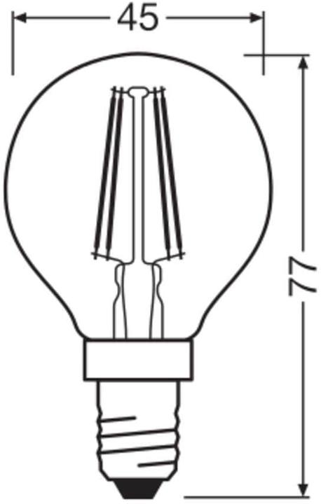 Actual product image Osram Star Classic P (E14, 4 W, 470 lm, 1 x, E)