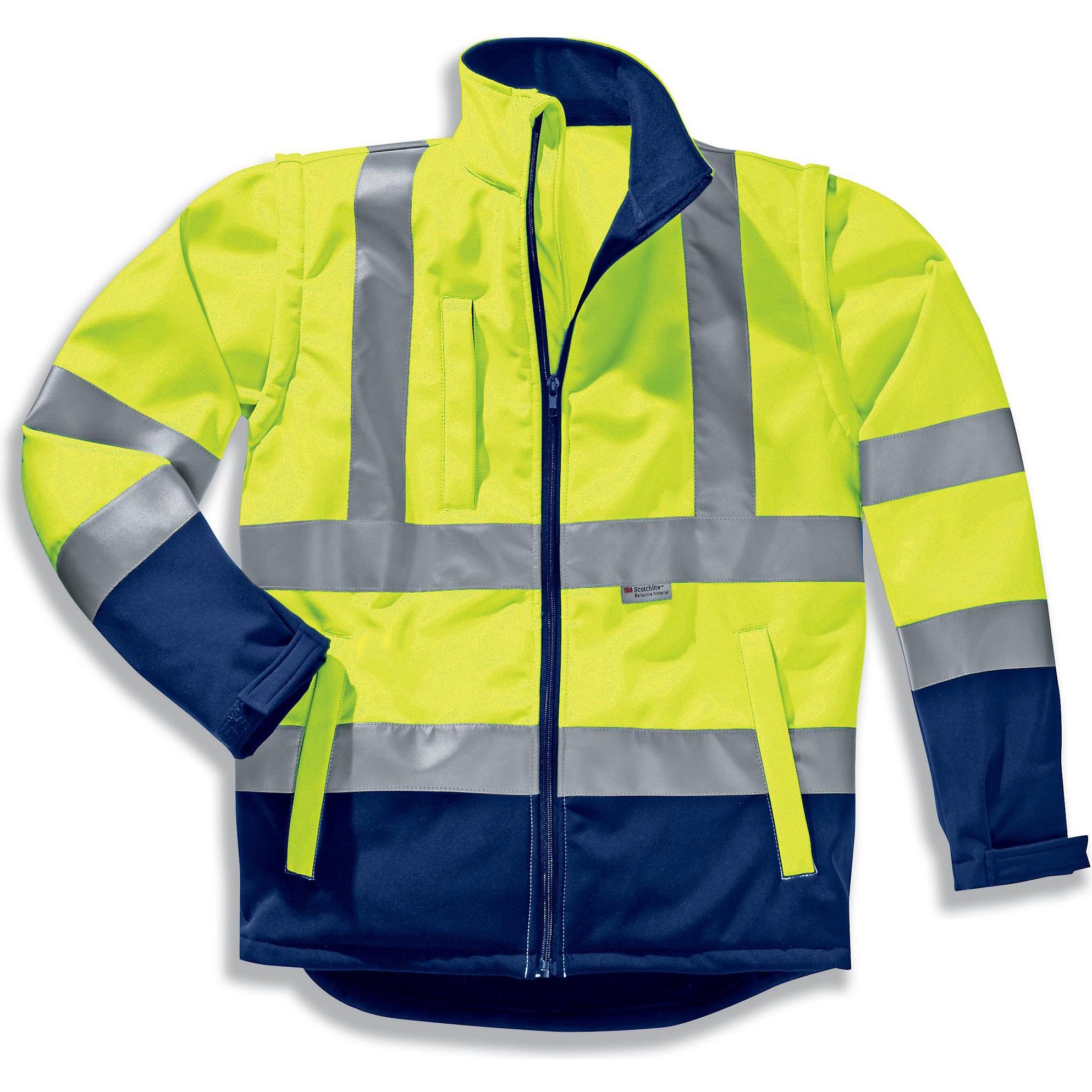 Uvex Safety, Giacca da lavoro, Giacca softshell uvex protection flash yellow, warning yellow, navy S (S)