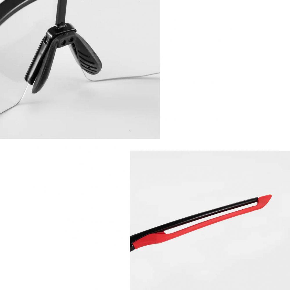 Thumbnail - Rockbros, Unisex, Sportbrille, Photochromic UV400 (Schwarz und Rot, Schwarz und Rot), Schwarz