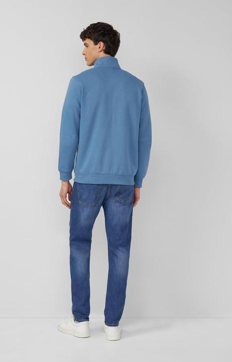 Produktbild s.Oliver Sweatshirt Jacke Sweatshirt-Jacke mit Stehkragen und Eingrifftaschen (M)