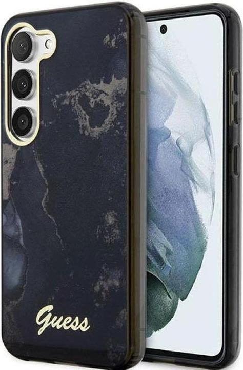 Produktbild Guess GUHCS23MHTMRSK S23+ S916 black/black hardcase Golden Marble Collection (Samsung Galaxy S23+)