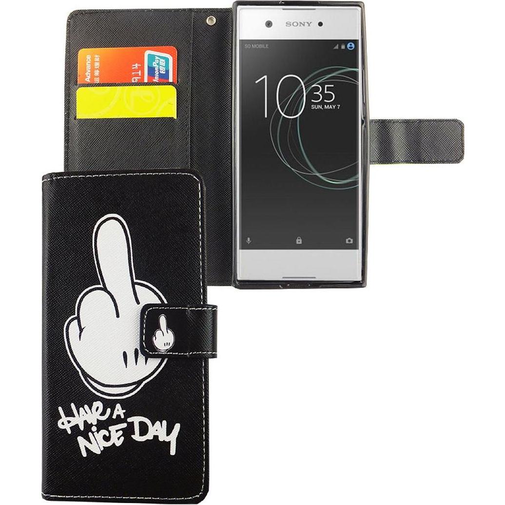 Thumbnail - König Design Hülle Handy Schutz für Sony Xperia XA1 Case Cover Tasche Wallet Etui Handyhülle (Sony Xperia XA1), Smartpho...
