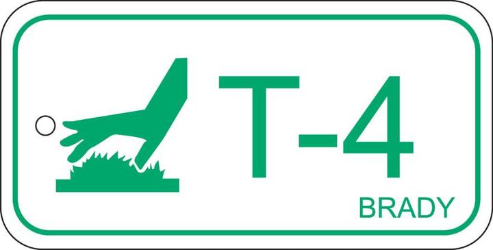 Productafbeelding Brady B-7527, polypropyleen label, label energiebron - thermisch/hoge temperaturen, 75 x 38 mm, groen