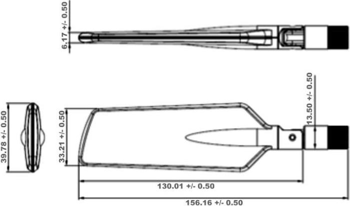 Actual product image Delock LTE/HSPA/GSM antenna, SMA connector, white (GSM)