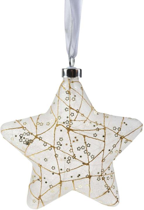 Image du produit Cocon LED-Stern, Weiss/Gold