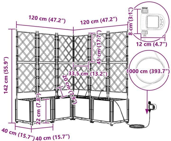 Produktbild vidaXL Pflanzgefäss