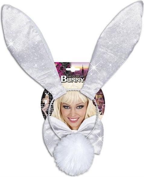 Produktbild Widmann Bunny Set Mit Ohren, Fliege, Schwanz (One Size)