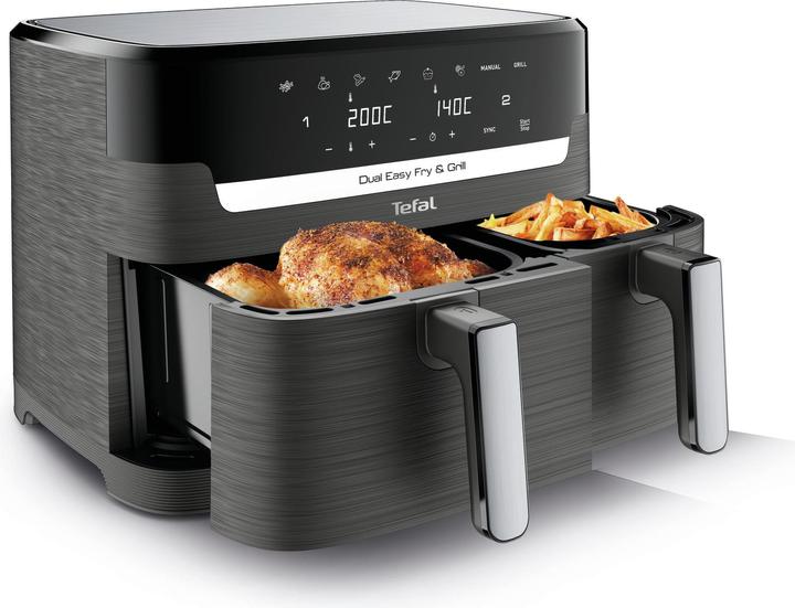 Productafbeelding Tefal Dual Easy Fry & Grill EY905B - Friteuse - 2700W - 8,3L