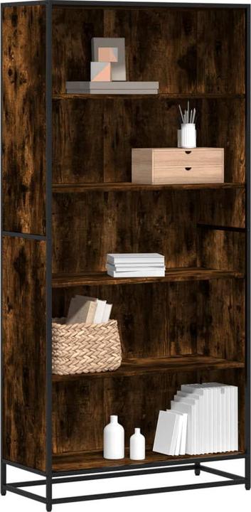 Actual product image vidaXL Bookcase Shelf Standing shelf Office shelf Storage shelf Smoked oak
