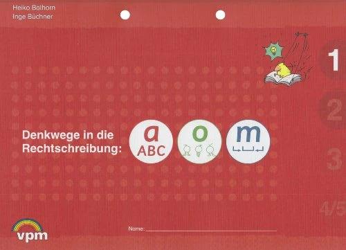 Produktbild Denkwege in die Rechtschreibung: a-o-m 1 (Deutsch, Inge Büchner, 2005)