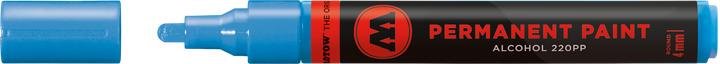 Actual product image Molotow Brand 220PP refillable 4mm shock blue medium (shock blue medium, 4 mm, 1 x)