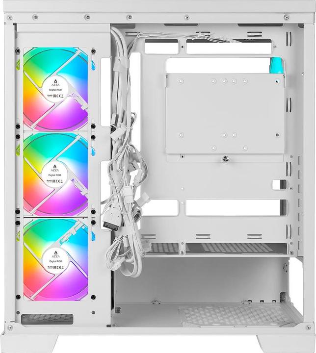 Produktbild Azza Cove 570W Miditower white 4xARGB LA fter retail (CSAZ-570W) (ATX, ITX, Micro-ITX)