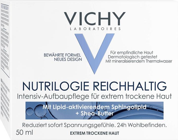 Nährwerte und Zutaten Vichy Nutrilogie Intensive Cream For Very Dry Skin 50 ml (50 ml, Tagescreme)